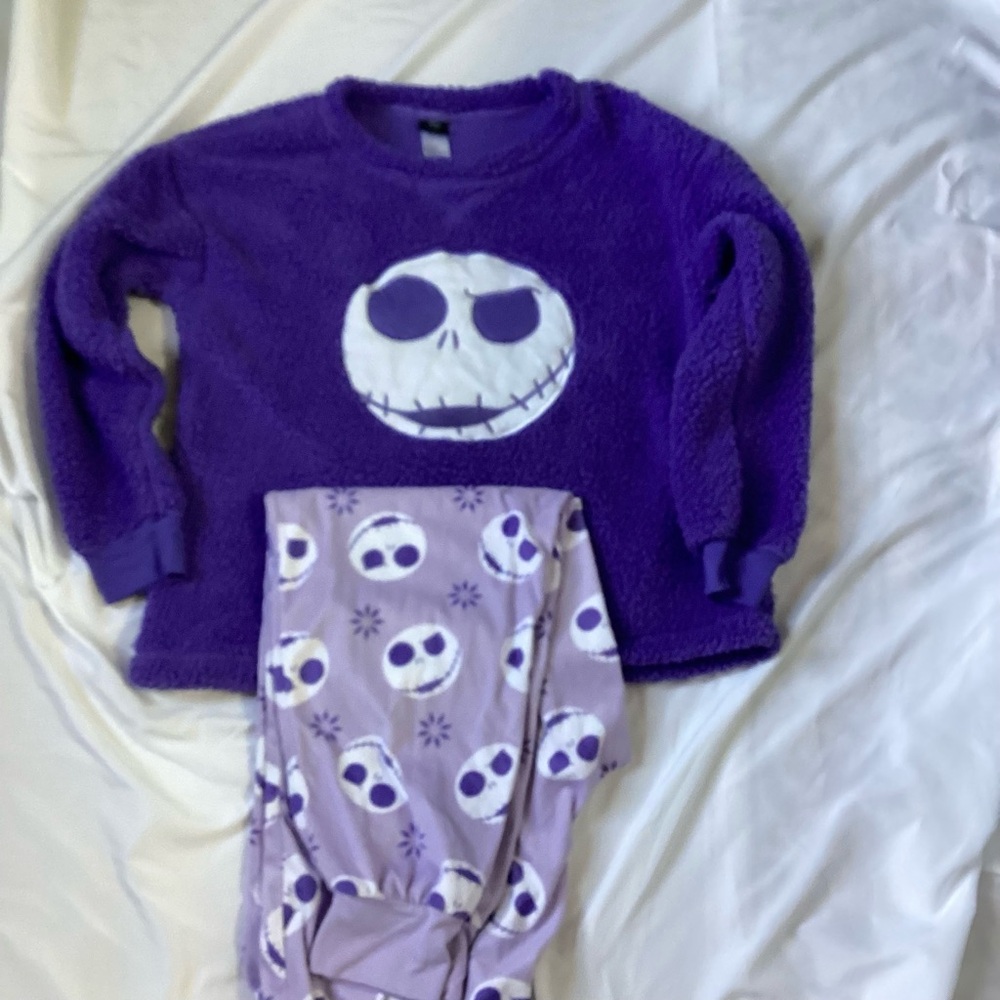Disney Tim Burton Nightmare Before Christmas Ladies PJ Set Size Small